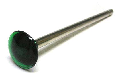 Shooter Rod Ball Plunger with Green Translucent Knob
