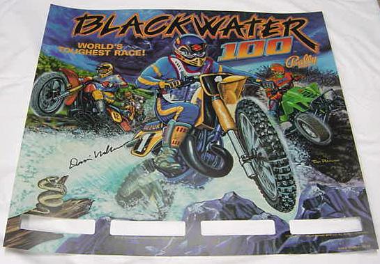 BlackWater 100 Translite N.O.S. Autographed !