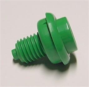Flipper Button Green 1-1/8"