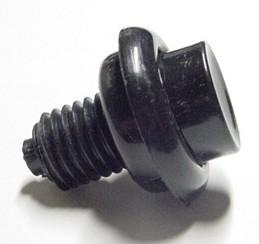 Flipper Button Black 1-1/8"