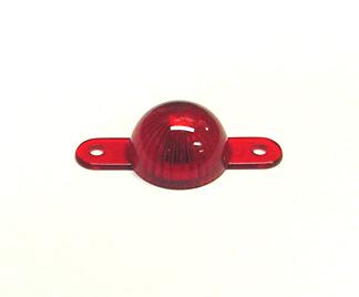 Mini Light Dome With Screw Tabs - Red