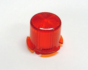 Twist On Plastic Light Dome - Amber