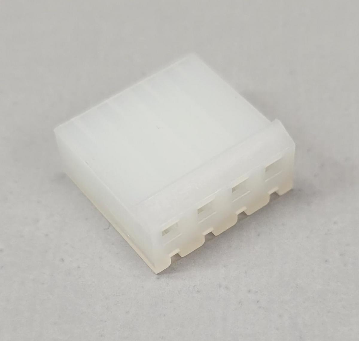 4 Position Connector Housing With Locking Ramp .156" (3.96mm) *Crimp & Stuff*