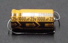 1000uf 25 volt Axial Capacitor ~