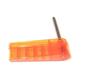 Flipper and Shaft with Williams Logo - Translucent Orange #20-10110-12 ^