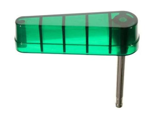 Flipper and Shaft - Green Translucent -Bally pre-1987 #A-3994-G`^