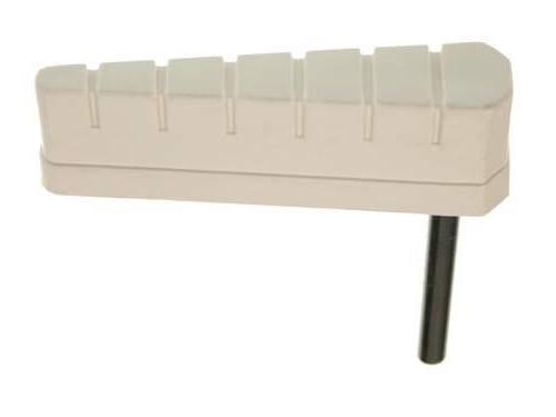 Flipper and Shaft - White with Ridges #20-9592-5