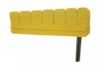 Flipper and Shaft - Yellow with Ridges #20-9592-6