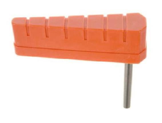 Flipper and Shaft - Orange with Ridges #20-9592-15