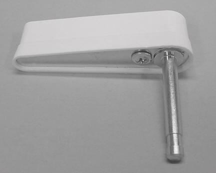 Flipper Shoe and Shaft Assembly - White Classic Stern (02-1977-03-1980) Type 1