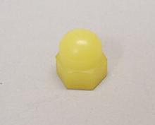 Acorn Nut , Yellow Nylon 6-32 Threads