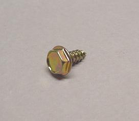 #6 x 3/8" Unslotted Hex Head Wood Screw