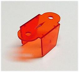 Red Transparent Double Sided Lane Guide 1-1/8"  #03-8204-9 ^ `