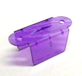 Purple (Violet)  Transparent Double Sided 1-1/2" Lane Guide `^