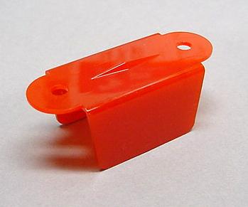 Opaque Red Double Sided Lane Guide 1-1/2"  #03-7034-4