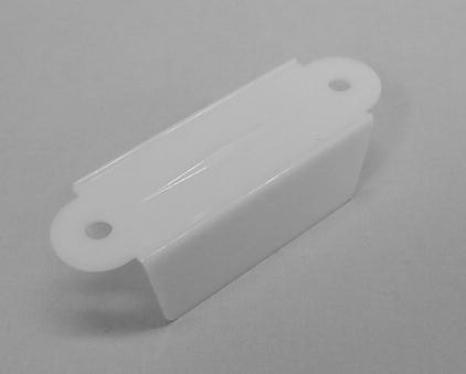 Opaque White Double Sided Lane Guide 2-1/8” Hole to Hole *