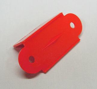 Red Opaque Single Side Lane Guide #A-9393-R *