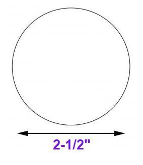 2-1/2" Mylar Circle