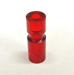 Red Narrow Plastic Post 1-1/16" Tall