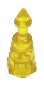 Plastic Mini Post Yellow 1" Tall #30-009007-04