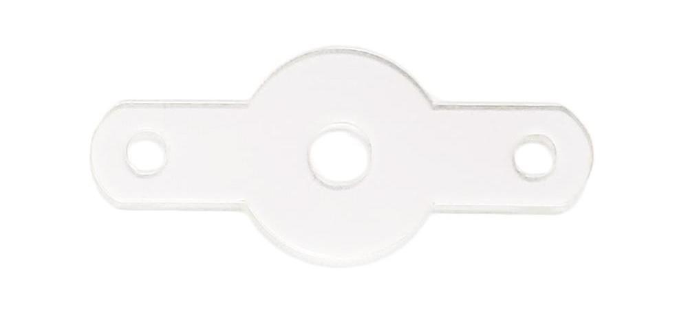 Clear Flipper Button Mounting Plate - Bally, Williams, Gottlieb