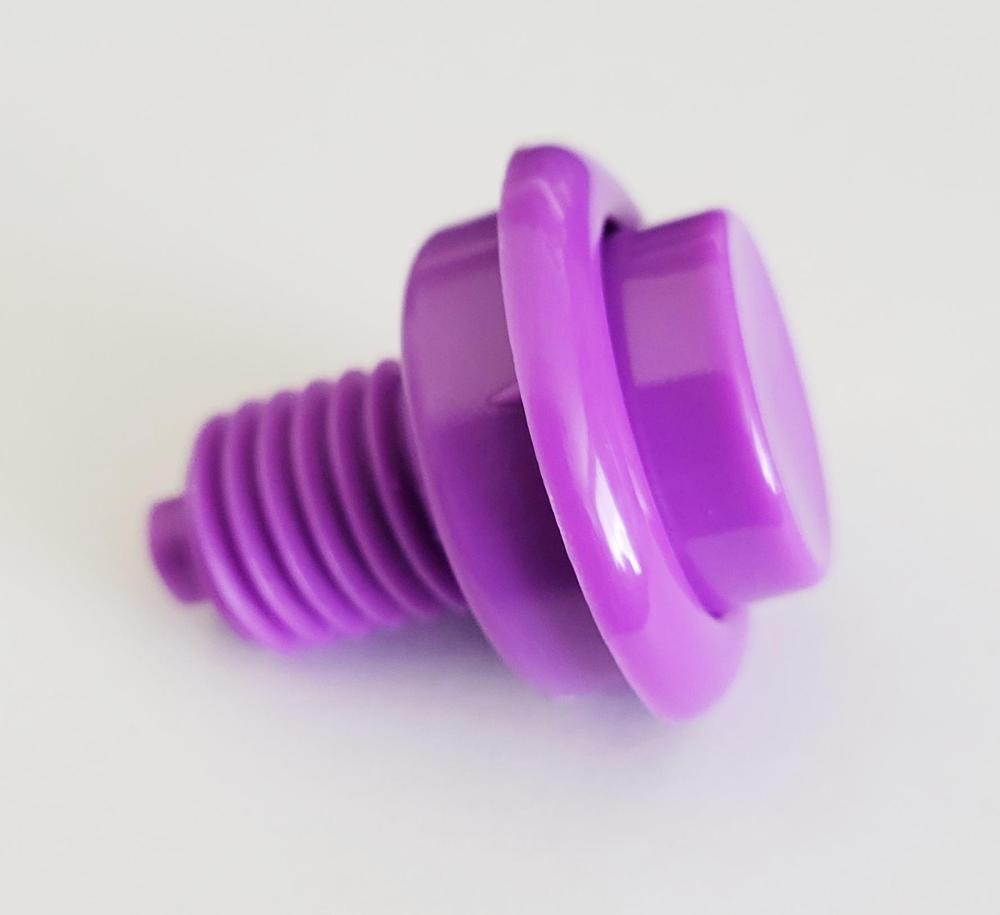 Flipper Button Light Purple 1-1/8"