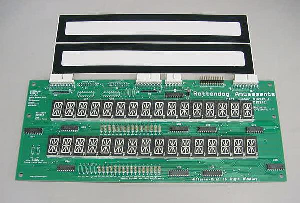 Williams Dual 16 Digit Alphanumeric Display Classic Orange #DIS240