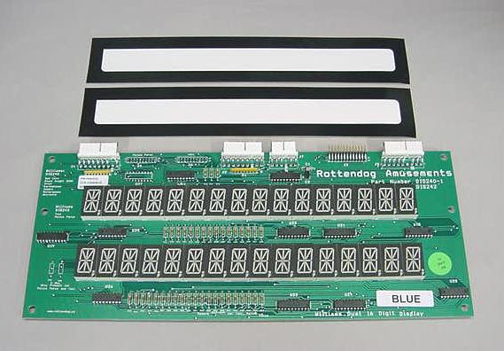 Williams Dual 16 Digit Alphanumeric Blue Display #DIS240-B