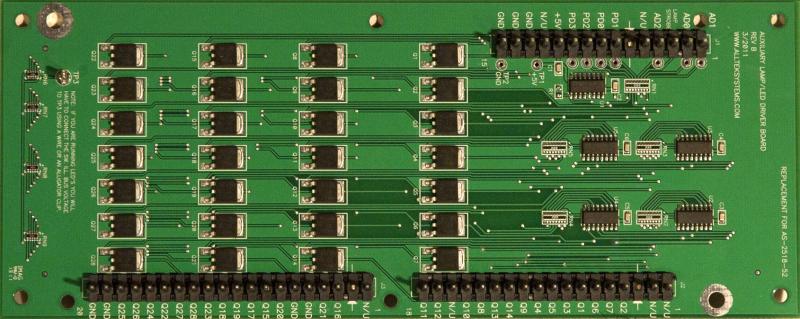 Alltek Bally/Stern Auxiliary LED/Lamp Driver Board for #AS-2518-52