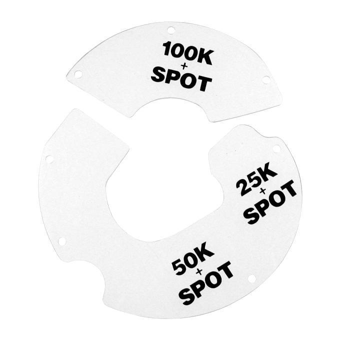 Earthshaker Spiral Skill Shot Ramp Covers #03-8212, #03-8211