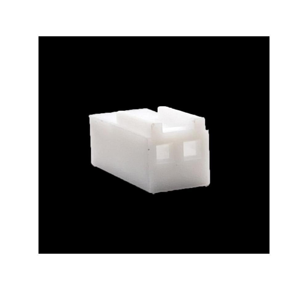 2-Position .100" (2.54mm) *Crimp & Stuff* Connector Housing With Locking Ramp