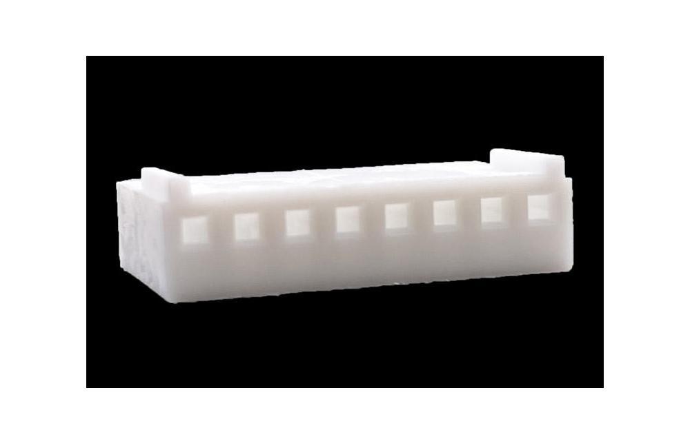 8-Position .100" (2.54mm) *Crimp & Stuff* Connector Housing With Locking Ramp