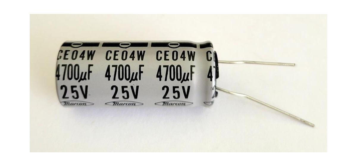 4700uf 25 Volt Radial Capacitor