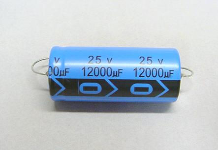 12000uF, 25V  Axial Electrolytic Capacitor ~