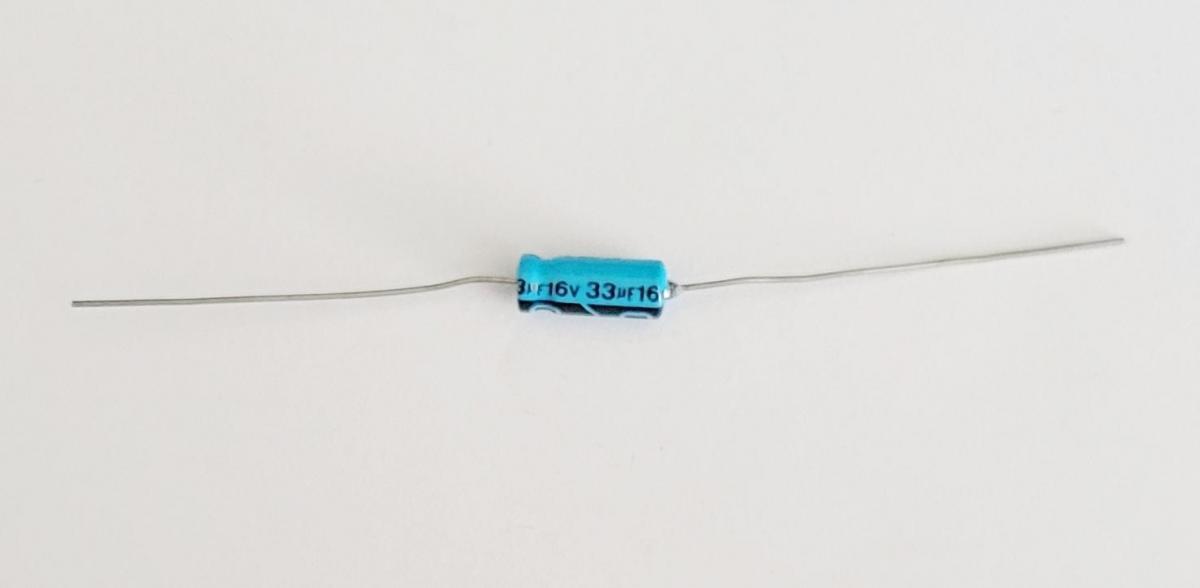33uf 16 volt Axial Capacitor ~