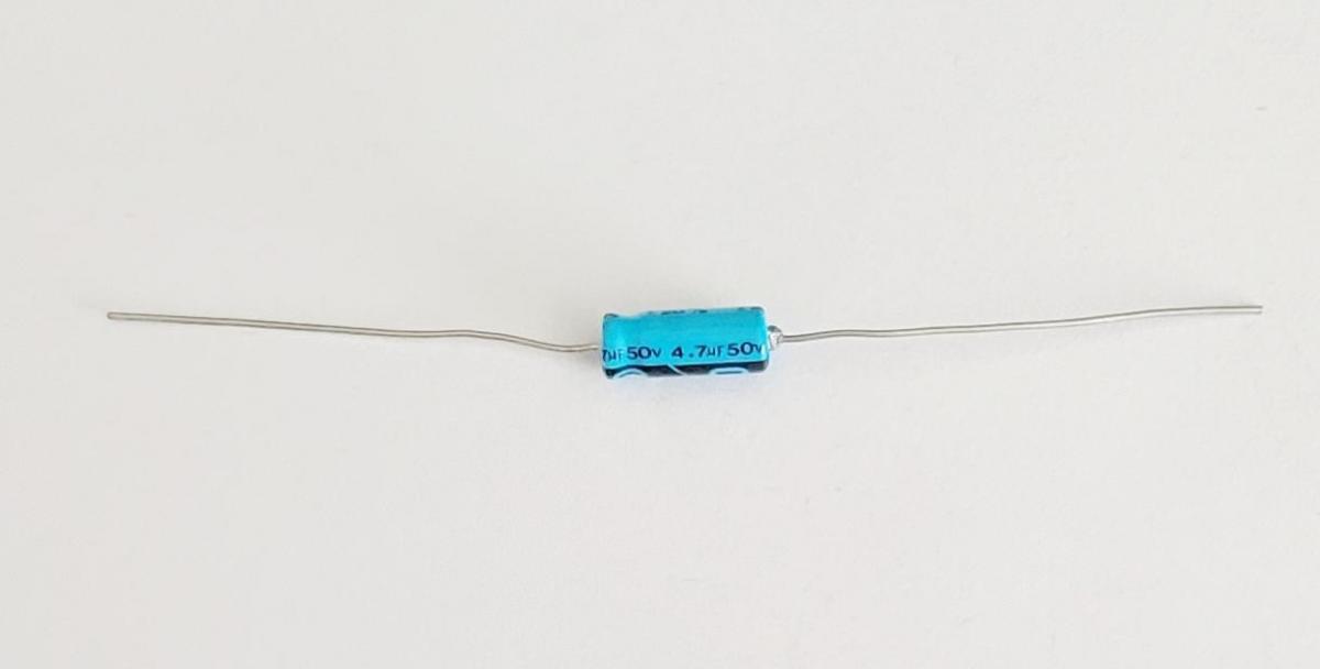 4.7uf 50 volt Axial Capacitor ~