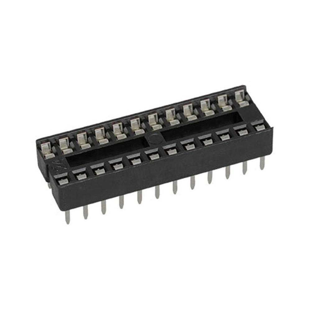 IC, 24-Pin Dual Wipe Low Profile IC Socket ~