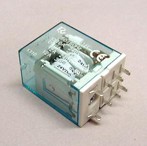 Relay Ice Cube Style 24 Volt D.C. 10 amp - PCB Solder Mount ~