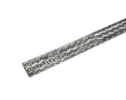 Flat Braided Tinned Copper Wire 1/4" Wide Ground Strap - Sold Per Foot ~