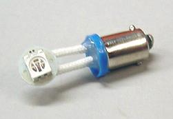 Blue Premium Ghost Buster 1-SMD-LED #44 Bayonet Base Lamp with Flexible 90° Angle Leads