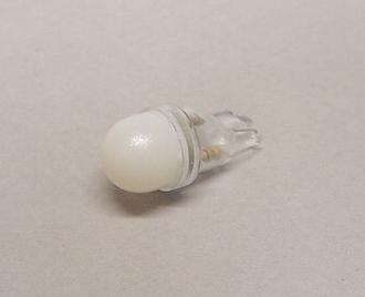 Warm White 1-SMD-LED #555 Wedge Base Lamp With Frosted Dome - Premium Ghost Buster