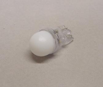 Cool White 1-SMD-LED #555 Wedge Base Lamp With Frosted Dome - Premium Ghost Buster