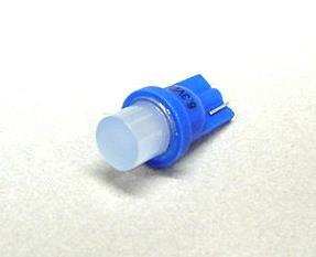 Blue 1-LED #555 Wedge Base Lamp With Frosted Lens