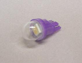 Purple 1-SMD-LED #555 Wedge Base Lamp With Clear Dome - Premium Ghost Buster