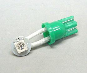 Green Premium Ghost Buster 1-SMD-LED #555 Wedge Base Lamp With Flexible 90° Angle Leads