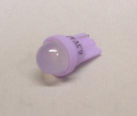 Purple Frosted Dome Bright 1-SMD LED #555 Wedge Base Lamp - Low Profile