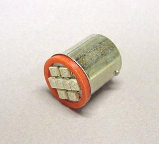 Orange 8-SMD-LED #89 Bayonet Base Flasher Lamp (12 Volt)
