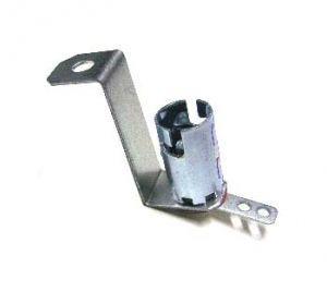 Miniature Bayonet Base 1-Lead Lamp Socket With Long Mounting Bracket #44/47 Bulbs