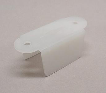 Opaque White Double Sided Lane Guide 1-1/2"  #C-693