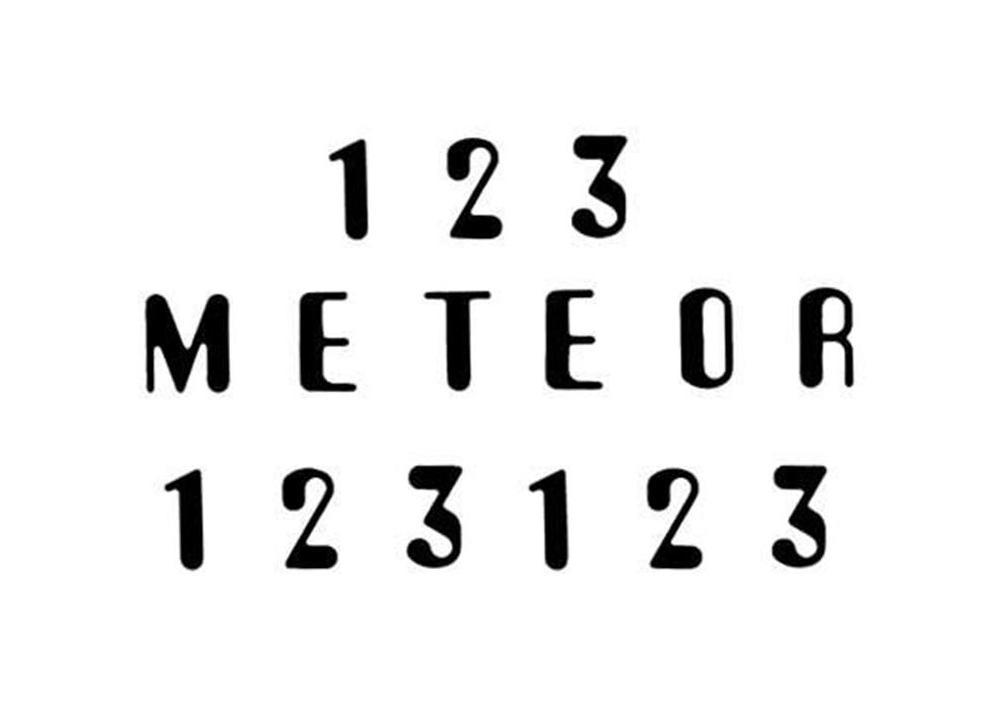 Meteor Drop Target Decal Set #D-548-6A-D `
